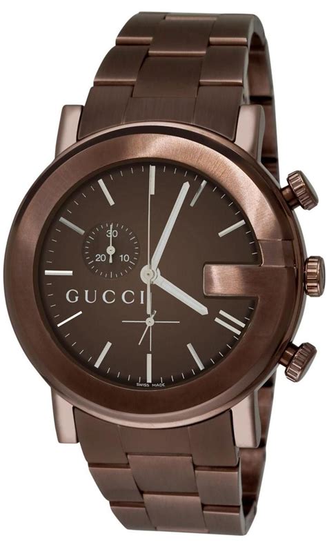 gucci brown mens watch|gucci watch for men black.